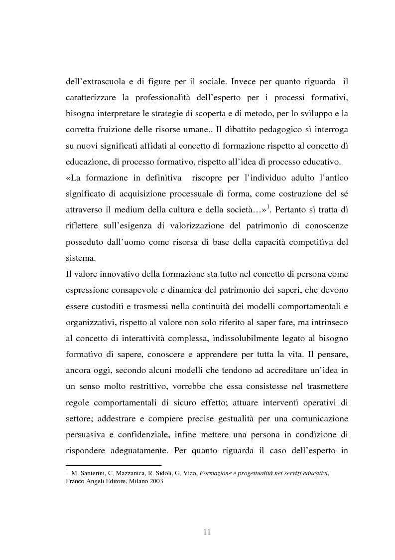 Anteprima della tesi: Università e formazione dell'educatore professionale, Pagina 11