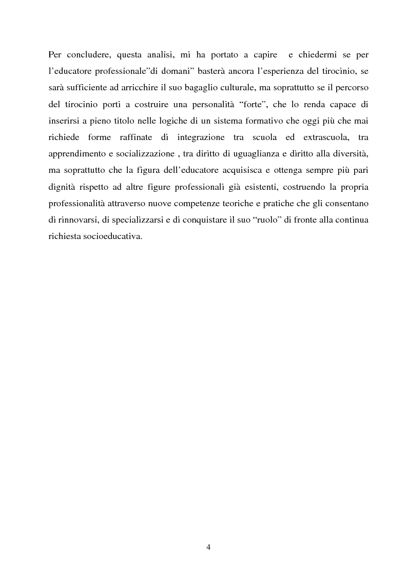Anteprima della tesi: Università e formazione dell'educatore professionale, Pagina 4