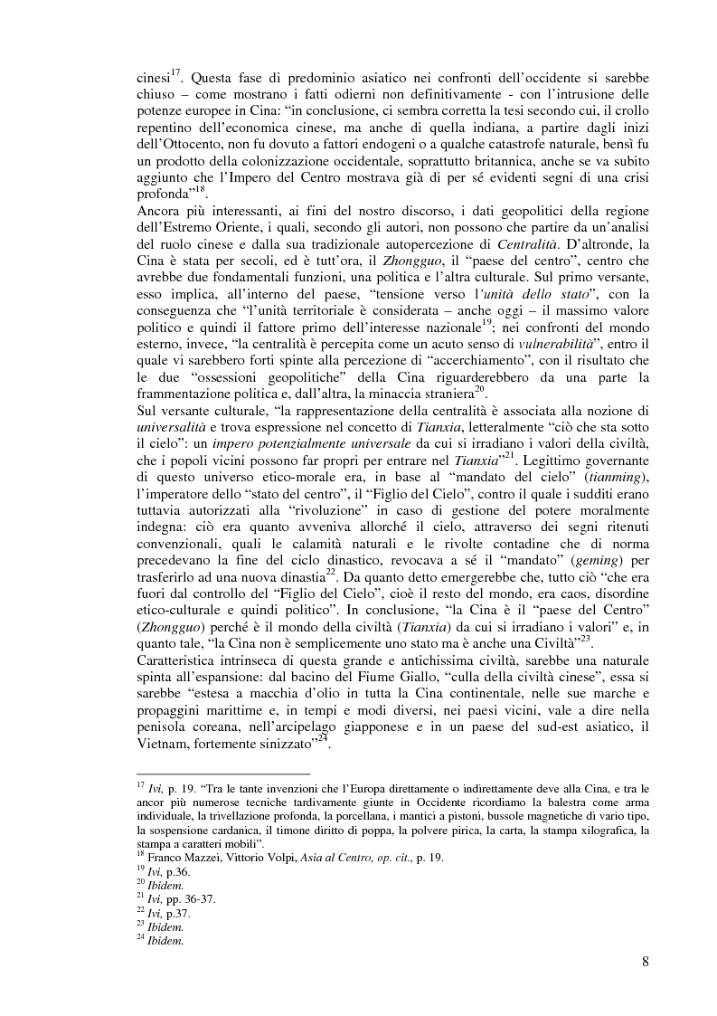 Anteprima della tesi: Cina e Asia centrale: un ''Nuovo Grande Gioco'' o un antico Dingwei?, Pagina 6