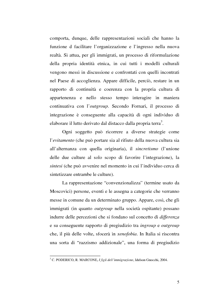 Anteprima della tesi: Immigrazione e integrazione scolastica, Pagina 3