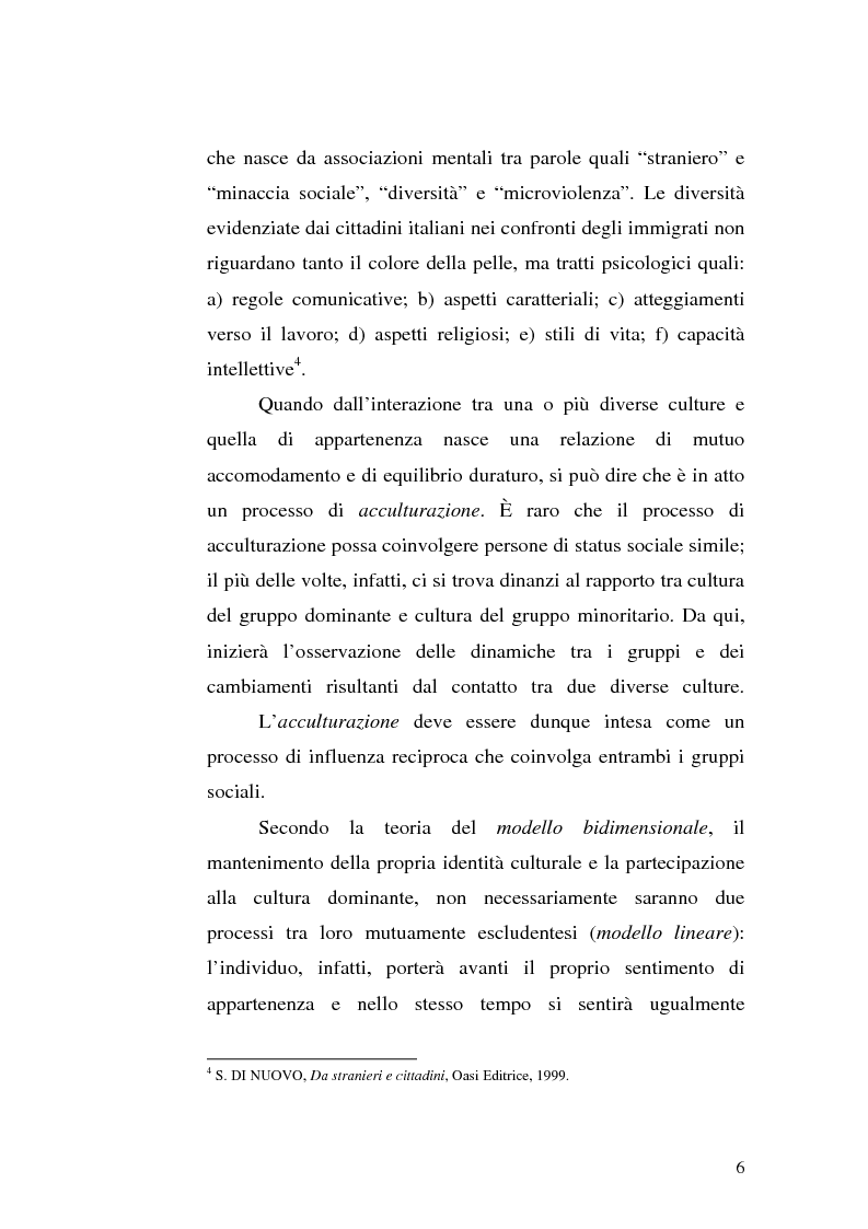 Anteprima della tesi: Immigrazione e integrazione scolastica, Pagina 4