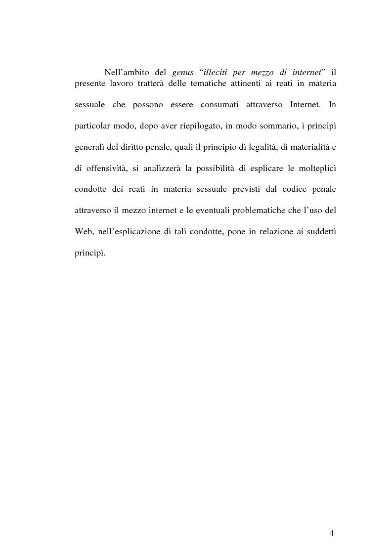 Anteprima della tesi: Il web come mezzo di consumazione dei reati in materia sessuale, Pagina 4