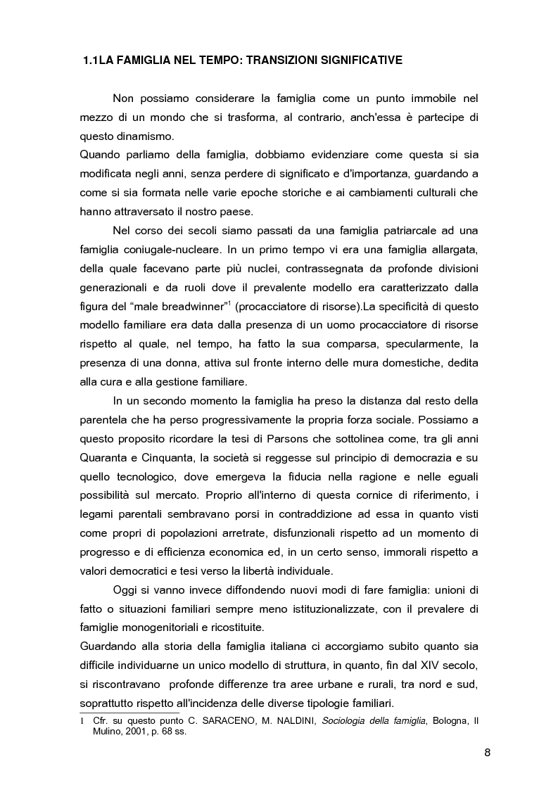 Anteprima della tesi: Due per uno... due! Due genitori per un figlio. Gli aspetti psicologici, sociali e legislativi della separazione e del divorzio e il contributo della mediazione familiare., Pagina 4