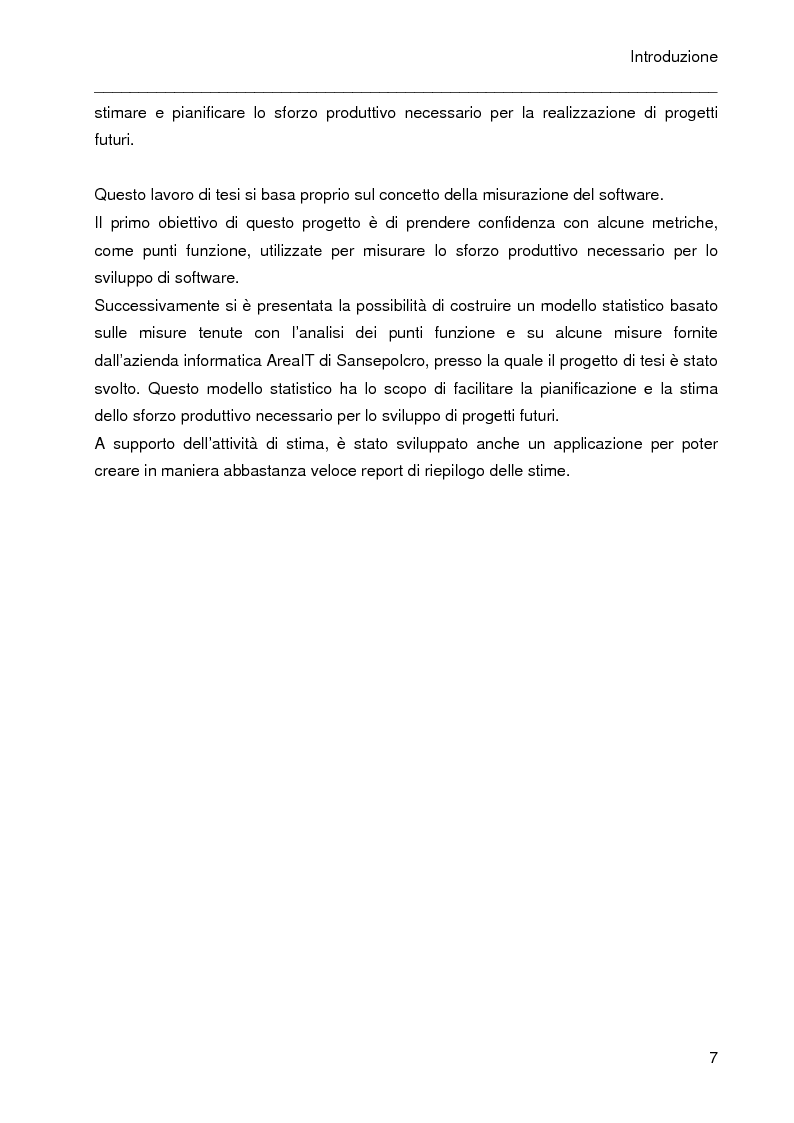 Anteprima della tesi: Predizione dei costi nei progetti software mediante l'analisi dei punti funzione e dei casi d'uso, Pagina 3