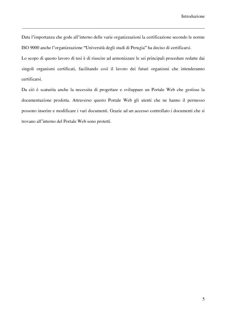 Anteprima della tesi: Sviluppo di un portale web per la gestione documentale nei sistemi ISO 9001, Pagina 2
