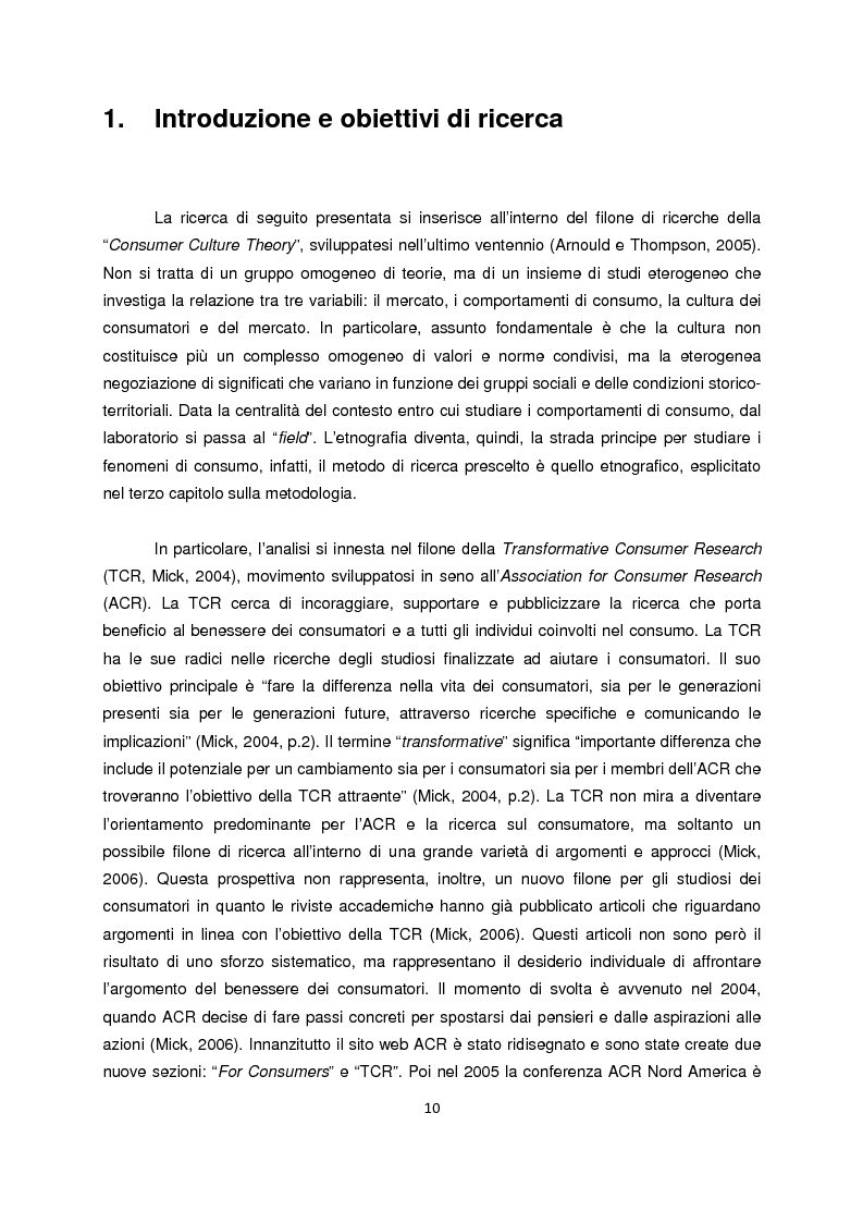 Anteprima della tesi: Persone senza dimora: cultura, consumi e relazioni con i mercati, Pagina 2