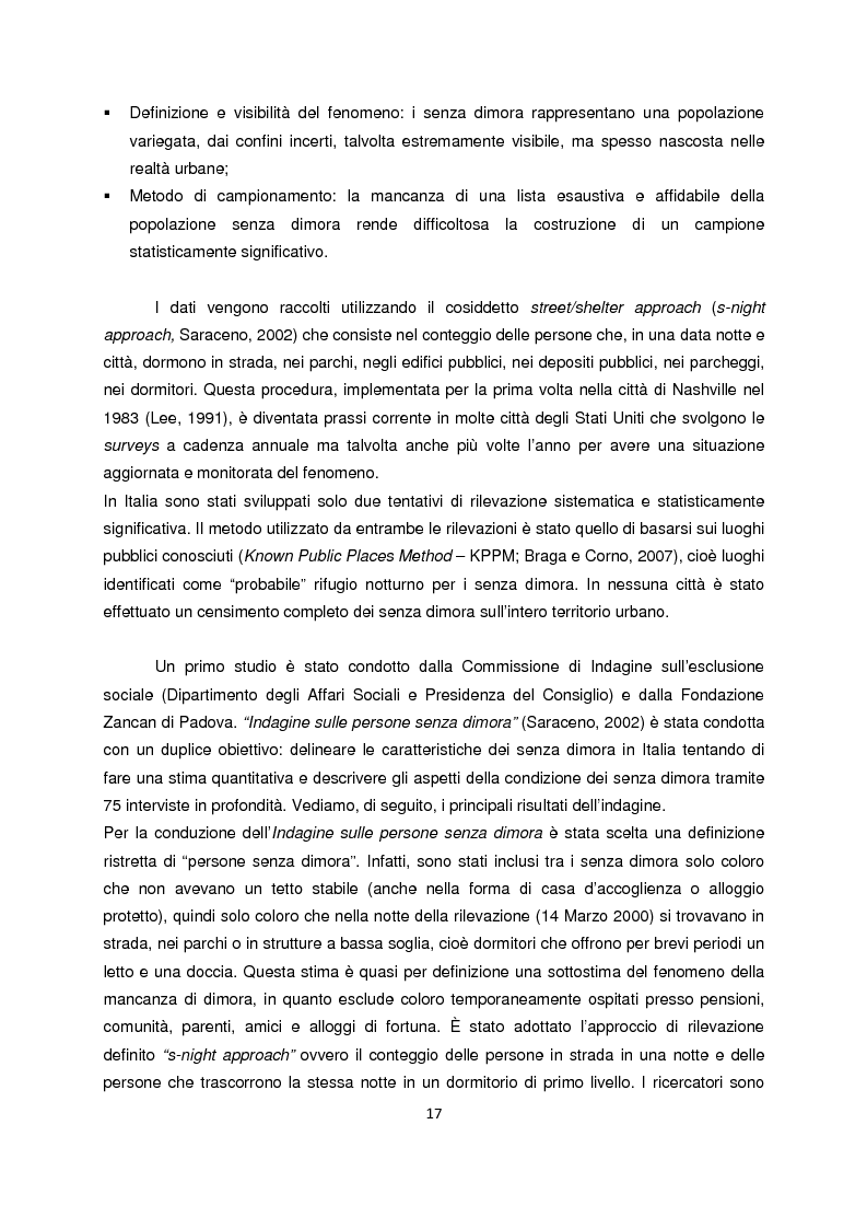 Anteprima della tesi: Persone senza dimora: cultura, consumi e relazioni con i mercati, Pagina 9