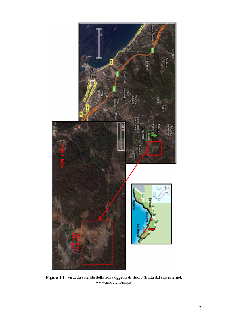 Anteprima della tesi: Indagini mineralogiche per la caratterizzazione della discarica mineraria della miniera di solfuri di ferro e rame di Libiola (Sestri Levante, Genova), Pagina 3