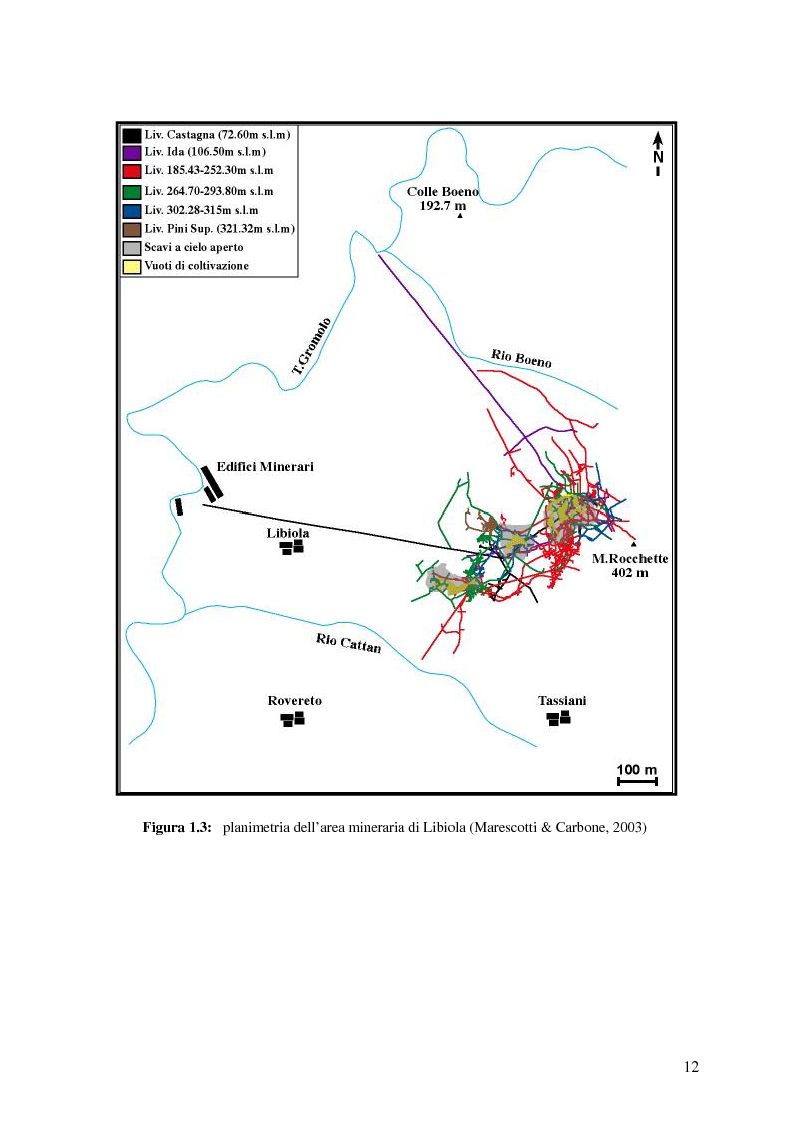 Anteprima della tesi: Indagini mineralogiche per la caratterizzazione della discarica mineraria della miniera di solfuri di ferro e rame di Libiola (Sestri Levante, Genova), Pagina 8