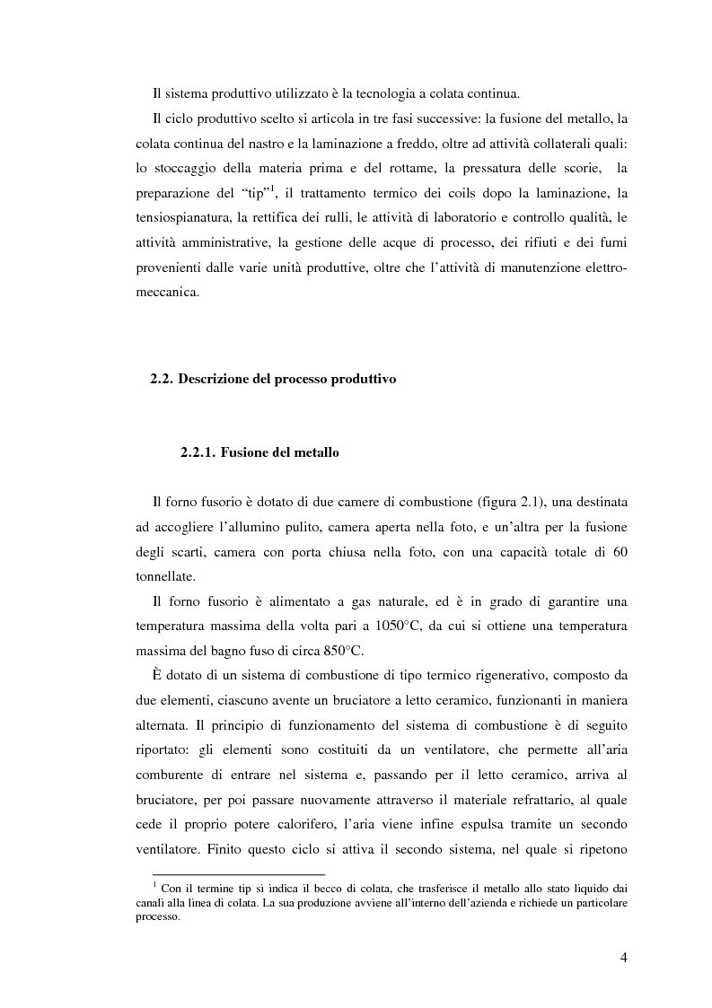 Anteprima della tesi: Sistema di degasaggio e filtrazione in linea per un impianto di colata continua di alluminio, Pagina 4