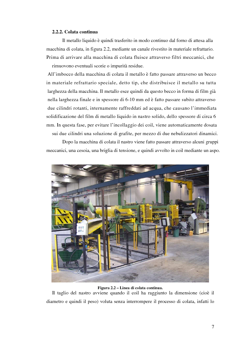 Anteprima della tesi: Sistema di degasaggio e filtrazione in linea per un impianto di colata continua di alluminio, Pagina 7