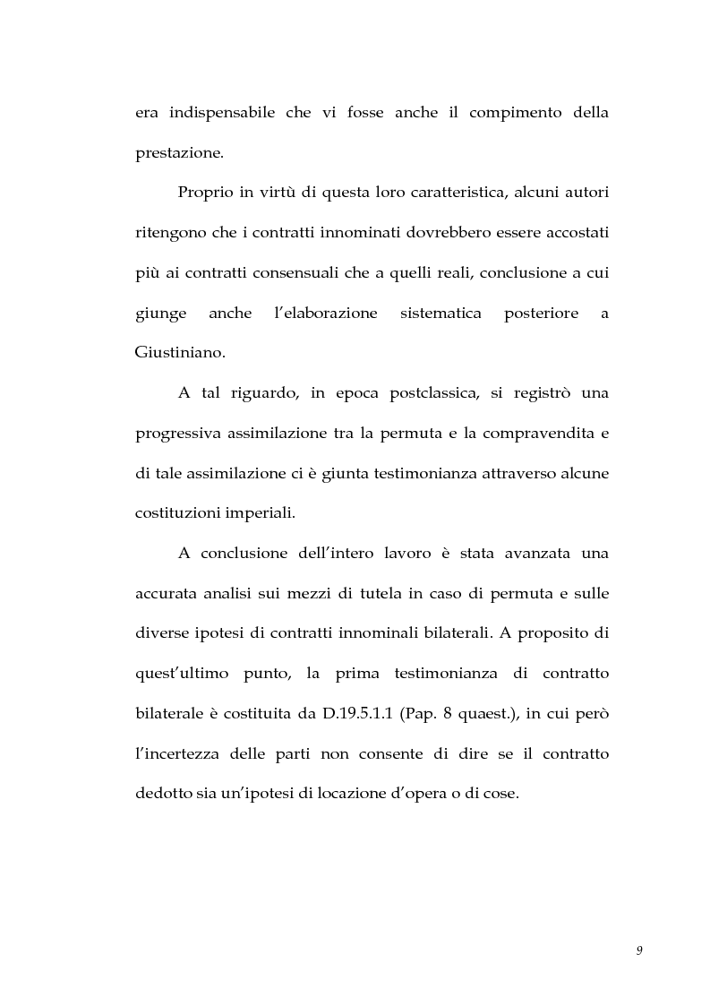 Anteprima della tesi: I contratti atipici nella recente dottrina romanistica, Pagina 7