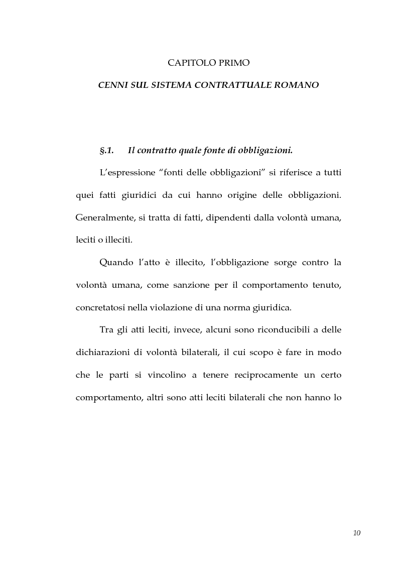 Anteprima della tesi: I contratti atipici nella recente dottrina romanistica, Pagina 8