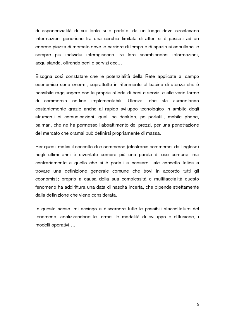 Anteprima della tesi: Il commercio elettronico: definizioni ed analisi ed implicazioni economiche del fenomeno, Pagina 3