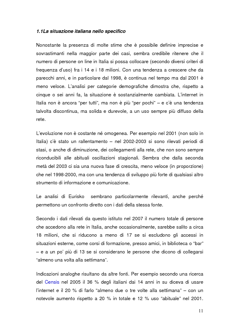 Anteprima della tesi: Il commercio elettronico: definizioni ed analisi ed implicazioni economiche del fenomeno, Pagina 8