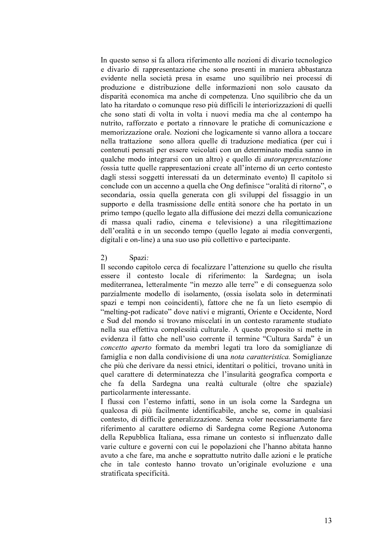 Anteprima della tesi: SARDignità. Interiorizzazioni mediatiche e pratiche autorappresentative in Sardegna., Pagina 3