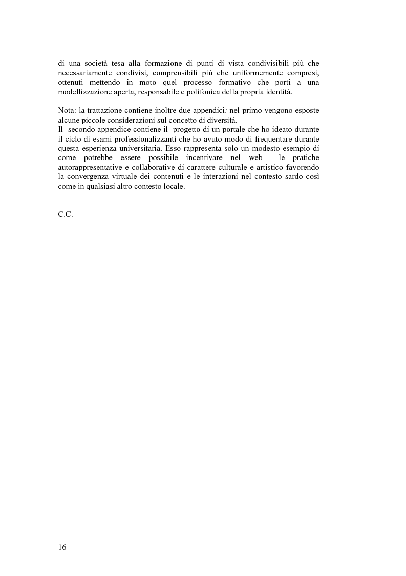 Anteprima della tesi: SARDignità. Interiorizzazioni mediatiche e pratiche autorappresentative in Sardegna., Pagina 6