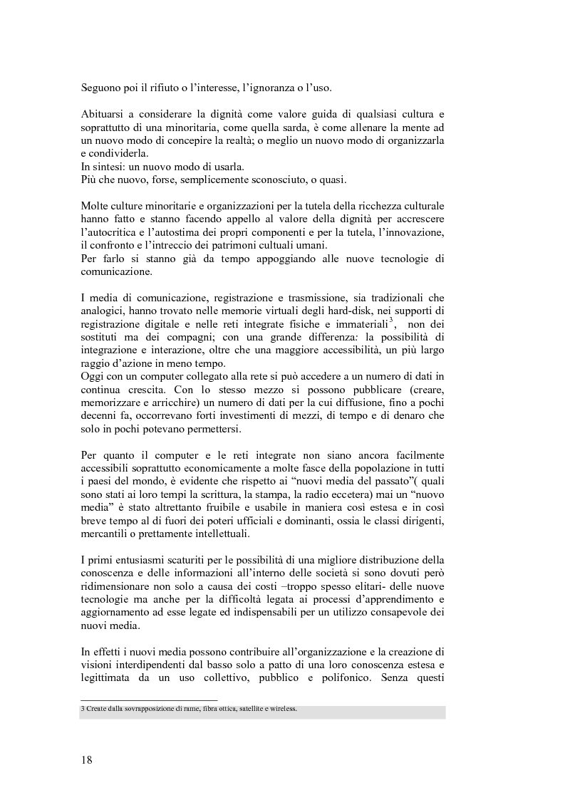 Anteprima della tesi: SARDignità. Interiorizzazioni mediatiche e pratiche autorappresentative in Sardegna., Pagina 8