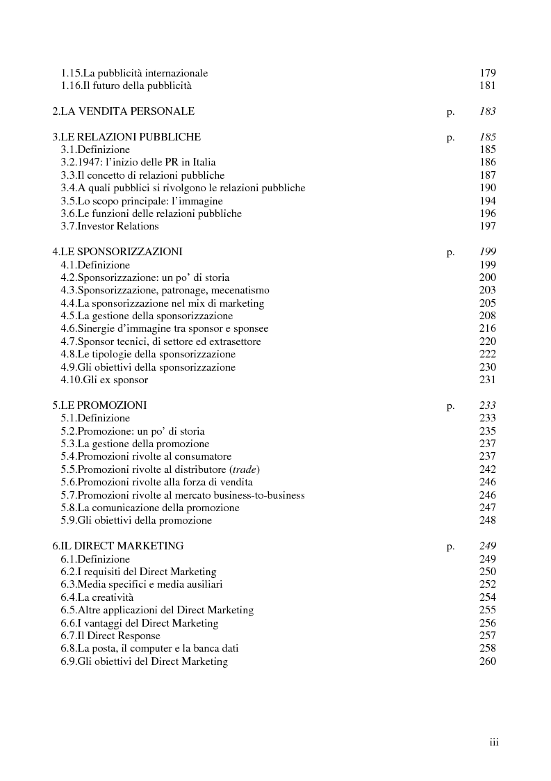 Indice della tesi: La comunicazione corporate: dalle relazioni pubbliche all'editoria culturale, Pagina 3