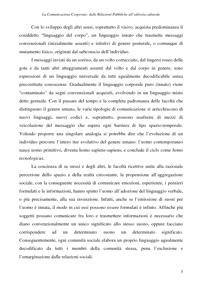 Anteprima della tesi: La comunicazione corporate: dalle relazioni pubbliche all'editoria culturale, Pagina 6