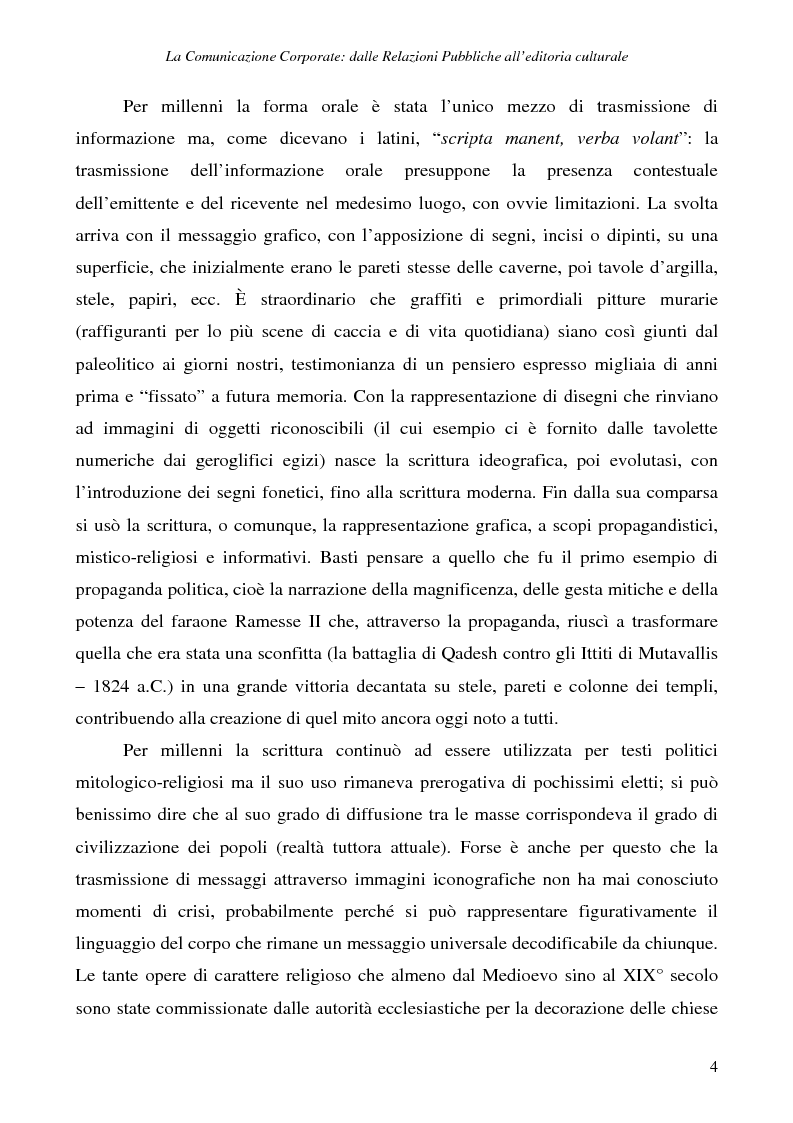 Anteprima della tesi: La comunicazione corporate: dalle relazioni pubbliche all'editoria culturale, Pagina 7