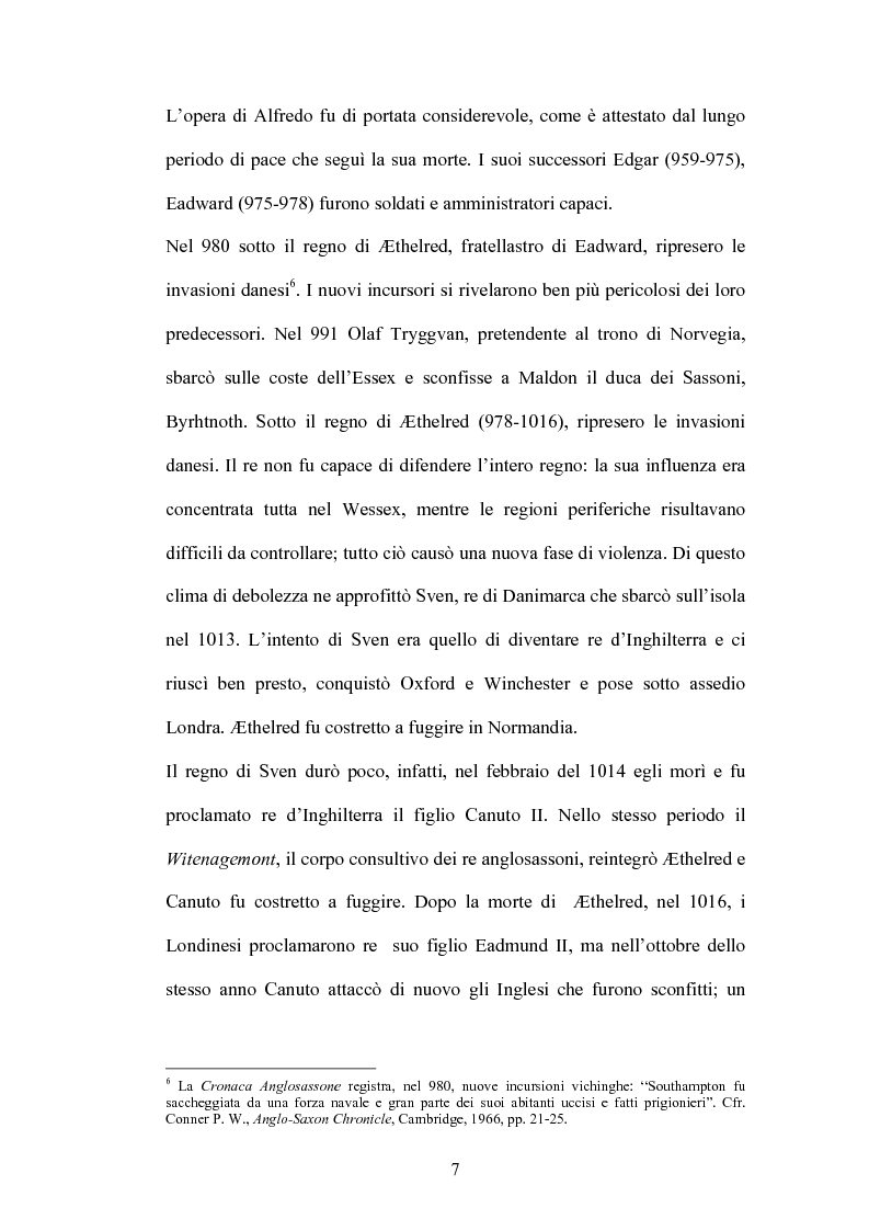 Anteprima della tesi: La battaglia di Brunanburh, Pagina 6