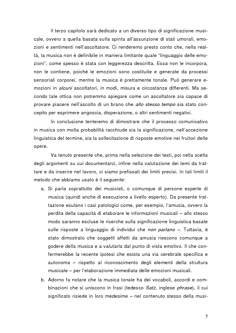 Anteprima della tesi: La semiolinguistica della musica. Varie tendenze nell'interpretazione e analisi dell'evento musicale, Pagina 2