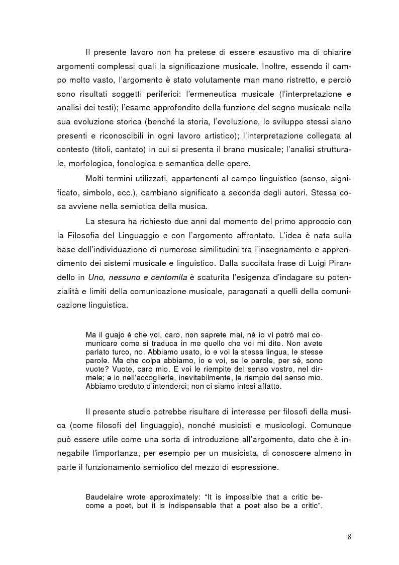Anteprima della tesi: La semiolinguistica della musica. Varie tendenze nell'interpretazione e analisi dell'evento musicale, Pagina 5