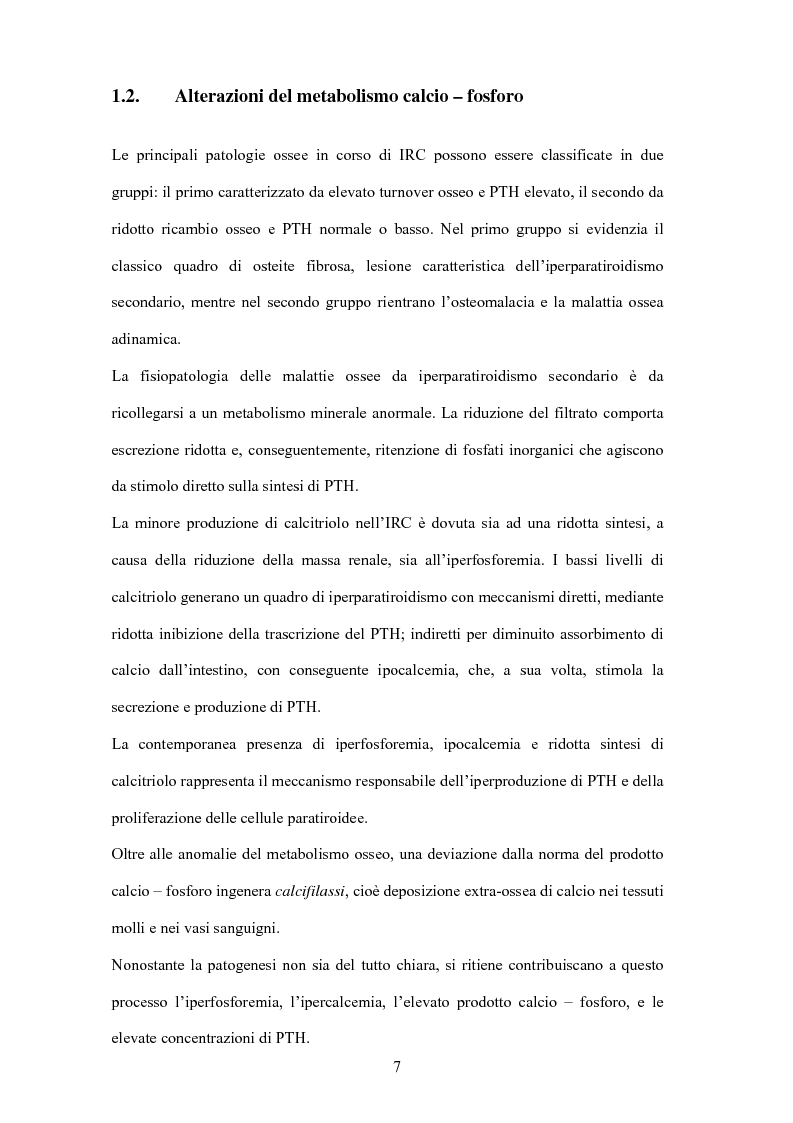 Anteprima della tesi: Il mantenimento della funzione renale residua influenza l’outcome dei pazienti in emodialisi?, Pagina 5