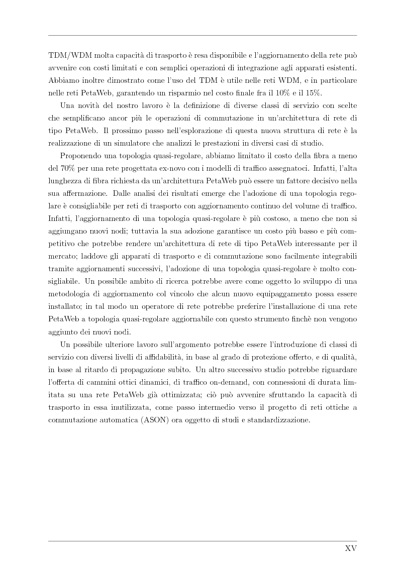 Anteprima della tesi: Design and Optimisation of a Novel Composite-Star TDM/WDM Network Architecture: the Petaweb, Pagina 13