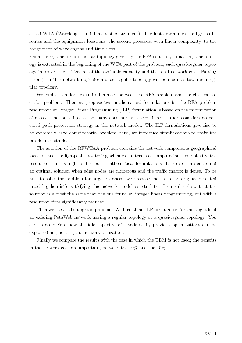 Anteprima della tesi: Design and Optimisation of a Novel Composite-Star TDM/WDM Network Architecture: the Petaweb, Pagina 15