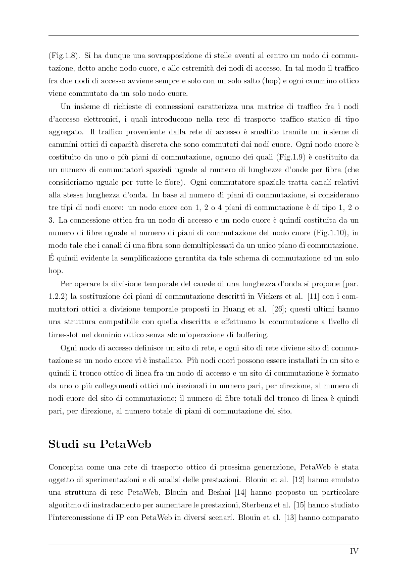 Anteprima della tesi: Design and Optimisation of a Novel Composite-Star TDM/WDM Network Architecture: the Petaweb, Pagina 2