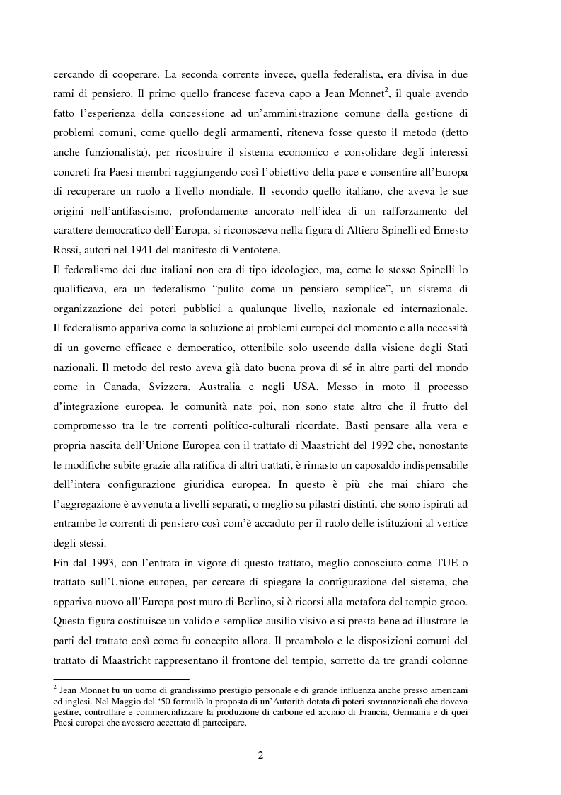 Anteprima della tesi: La Politica Europea di Sicurezza e di Difesa. Dal fallimento della CED al trattato di Lisbona e prospettive di evoluzione., Pagina 2