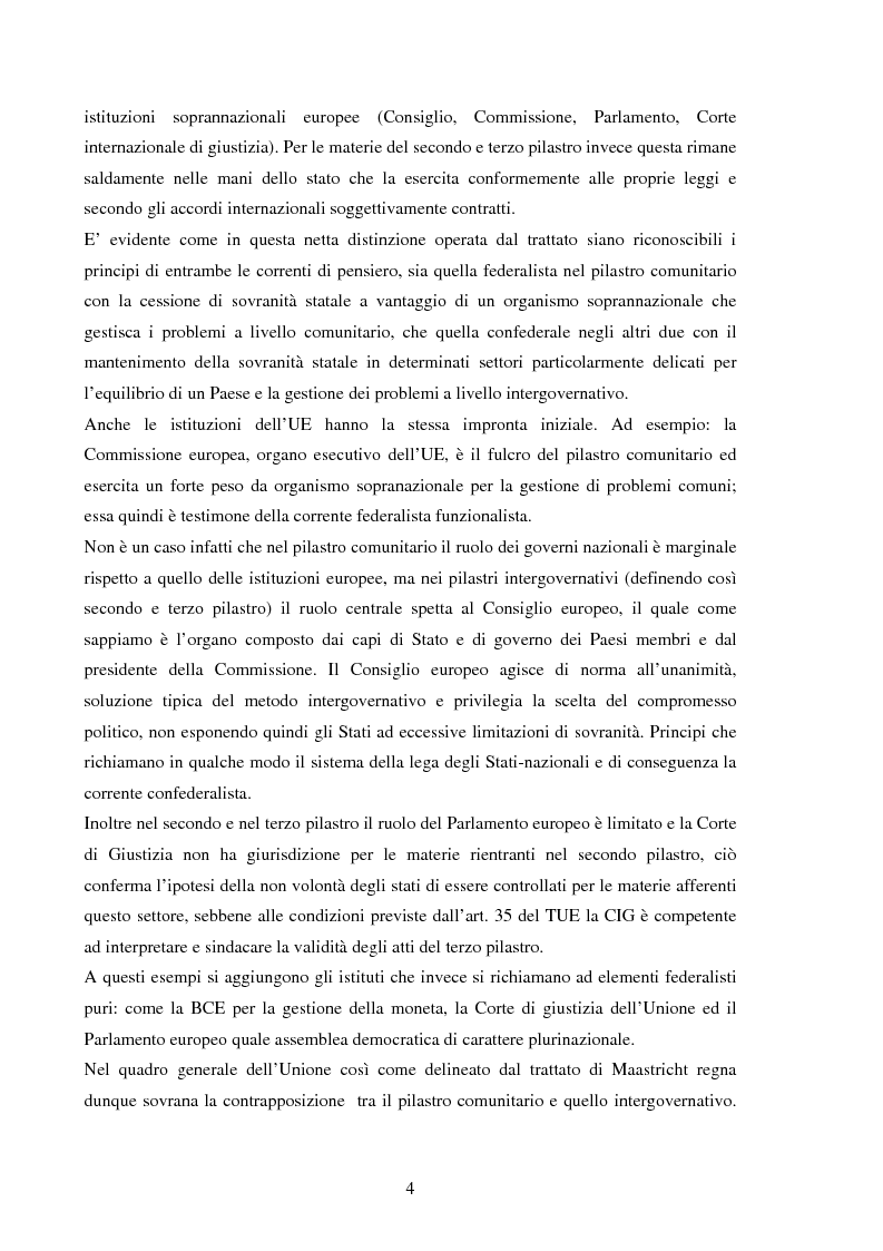 Anteprima della tesi: La Politica Europea di Sicurezza e di Difesa. Dal fallimento della CED al trattato di Lisbona e prospettive di evoluzione., Pagina 4