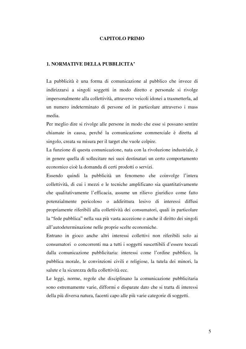 Anteprima della tesi: Codice della comunicazione commerciale, Pagina 3