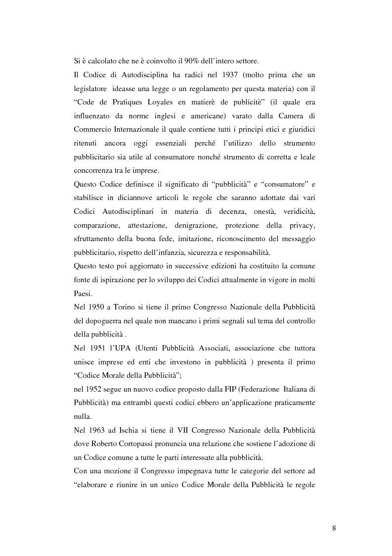 Anteprima della tesi: Codice della comunicazione commerciale, Pagina 6