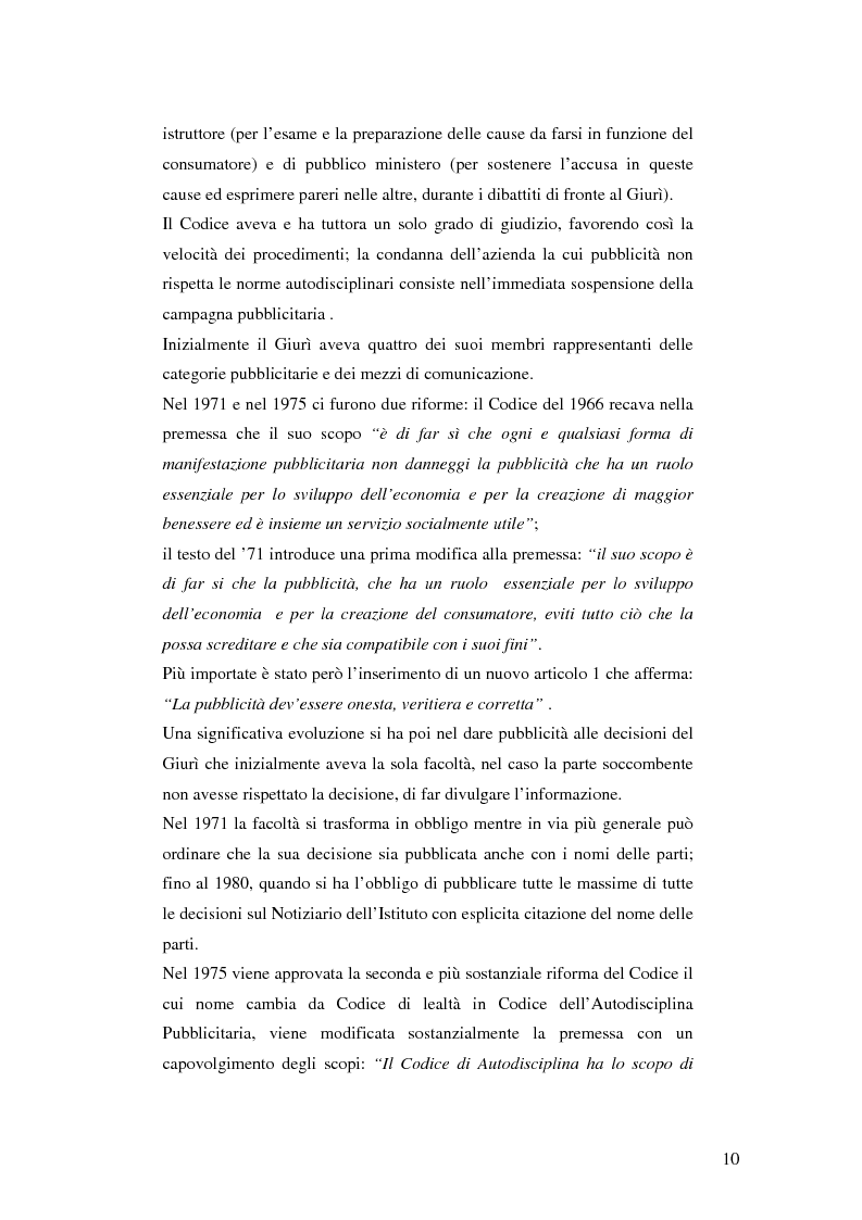 Anteprima della tesi: Codice della comunicazione commerciale, Pagina 8