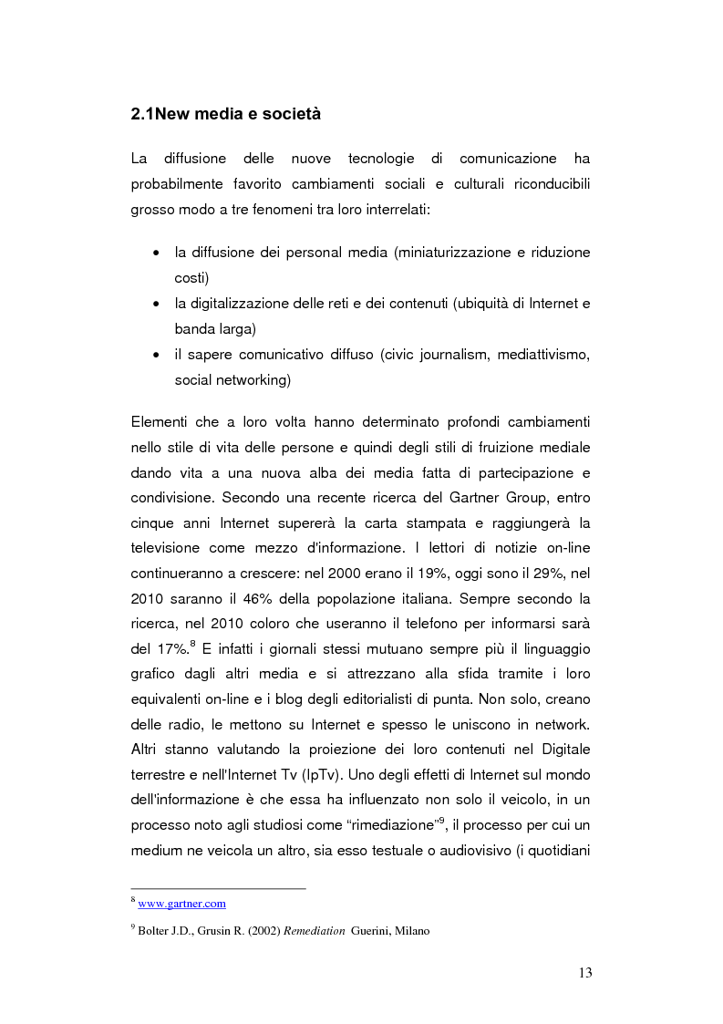 Anteprima della tesi: Internet negli scenari di guerra. Analisi dei possibili cambiamenti sociali. Il caso Iraq., Pagina 10