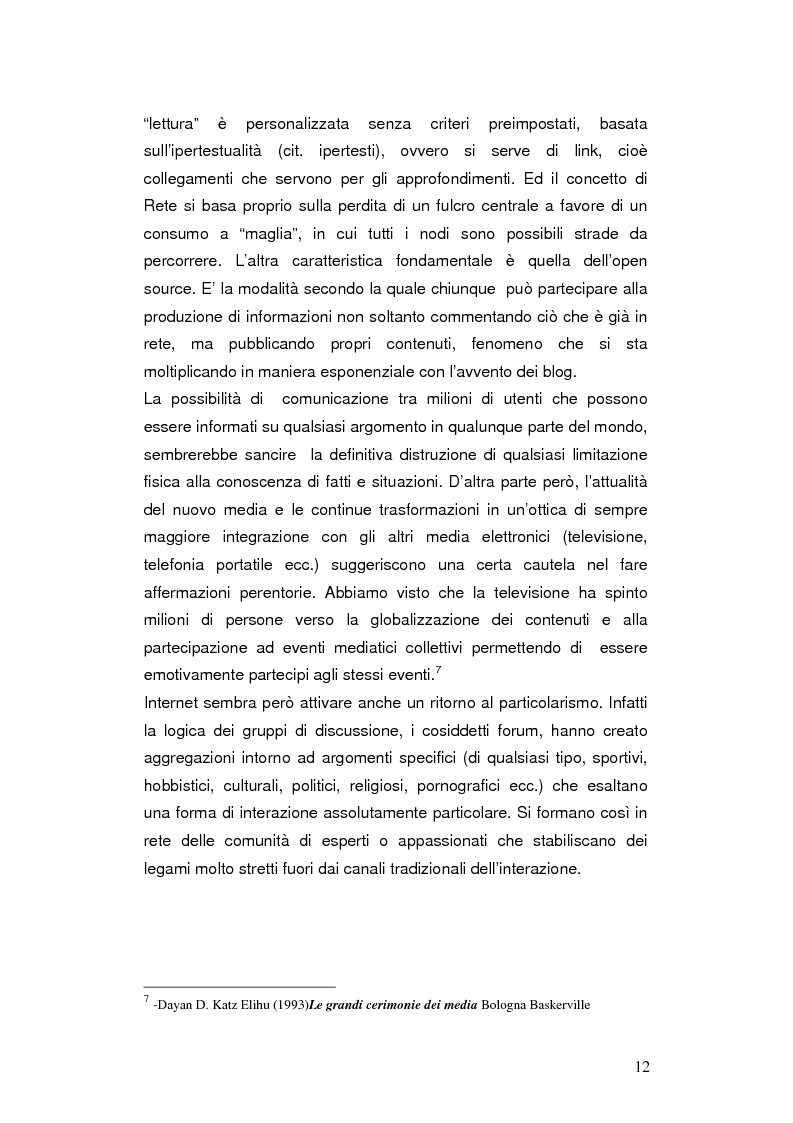 Anteprima della tesi: Internet negli scenari di guerra. Analisi dei possibili cambiamenti sociali. Il caso Iraq., Pagina 9