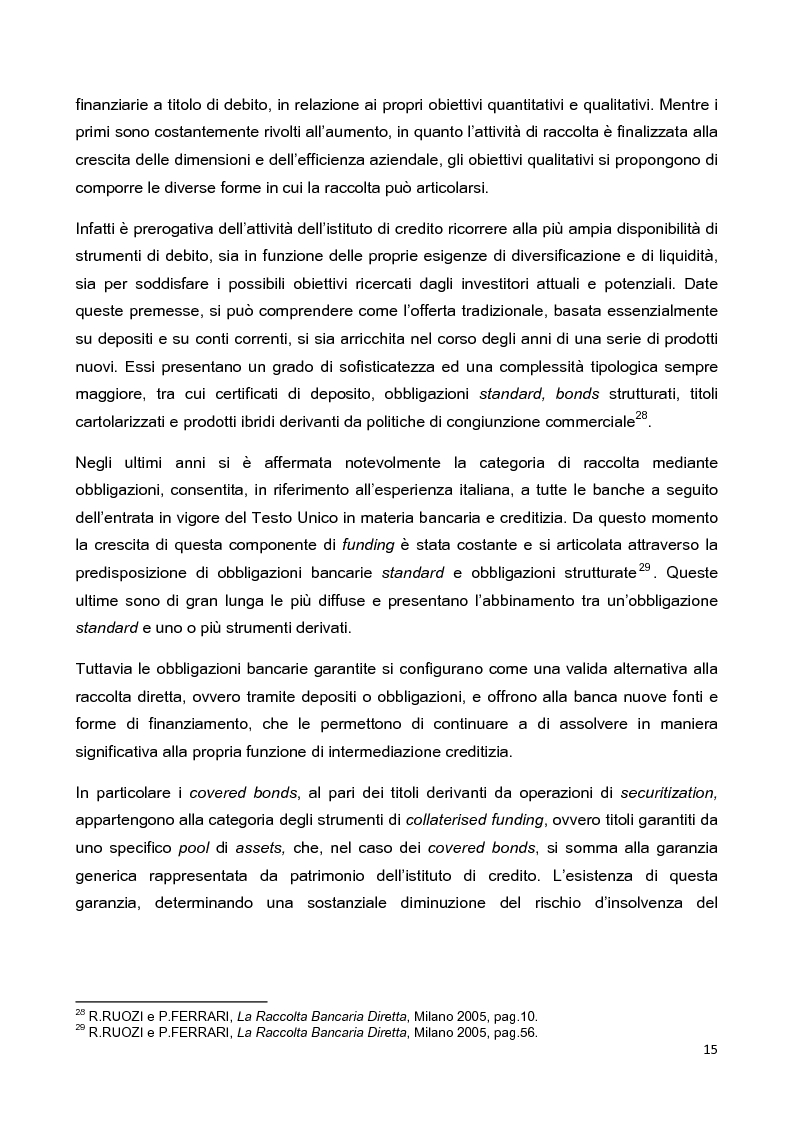 Anteprima della tesi: La disciplina delle obbligazioni bancarie garantite in Italia ed in Inghilterra: due esperienze giuridiche a confronto, Pagina 10