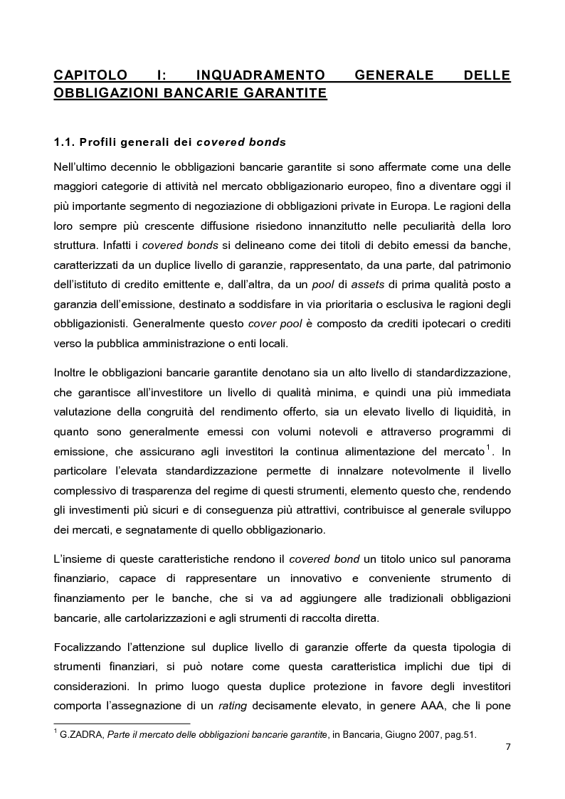 Anteprima della tesi: La disciplina delle obbligazioni bancarie garantite in Italia ed in Inghilterra: due esperienze giuridiche a confronto, Pagina 2