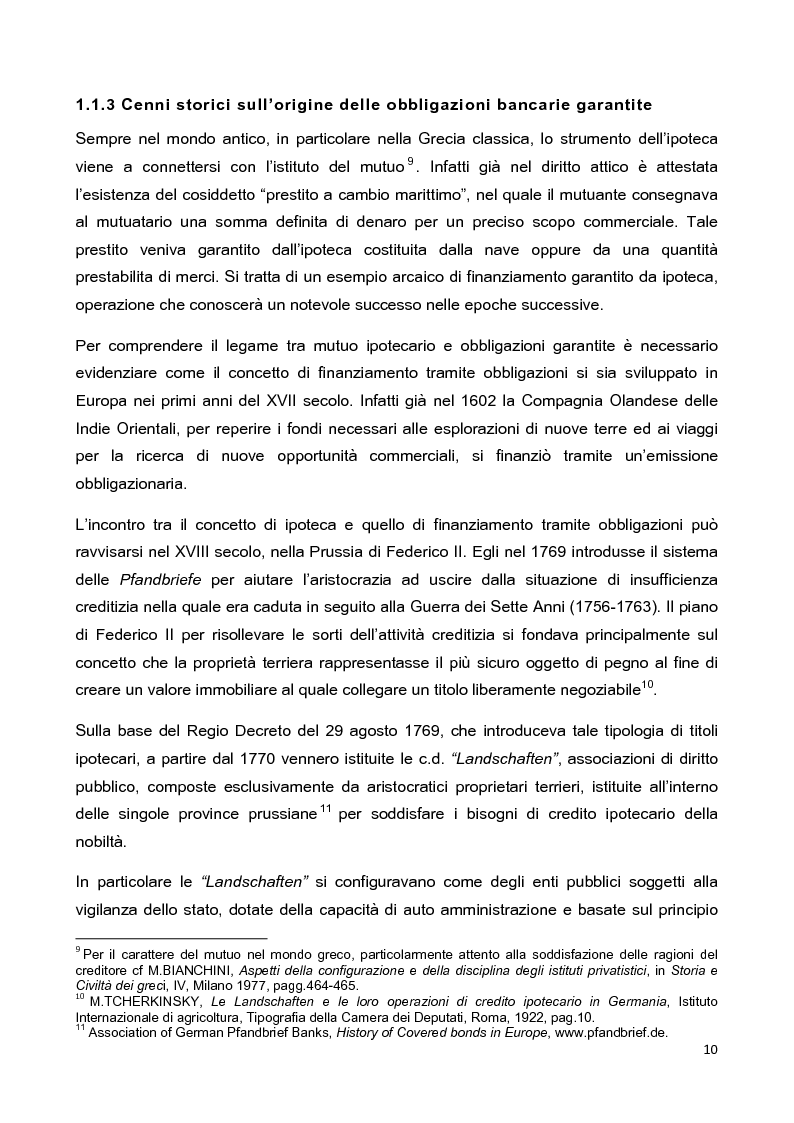 Anteprima della tesi: La disciplina delle obbligazioni bancarie garantite in Italia ed in Inghilterra: due esperienze giuridiche a confronto, Pagina 5