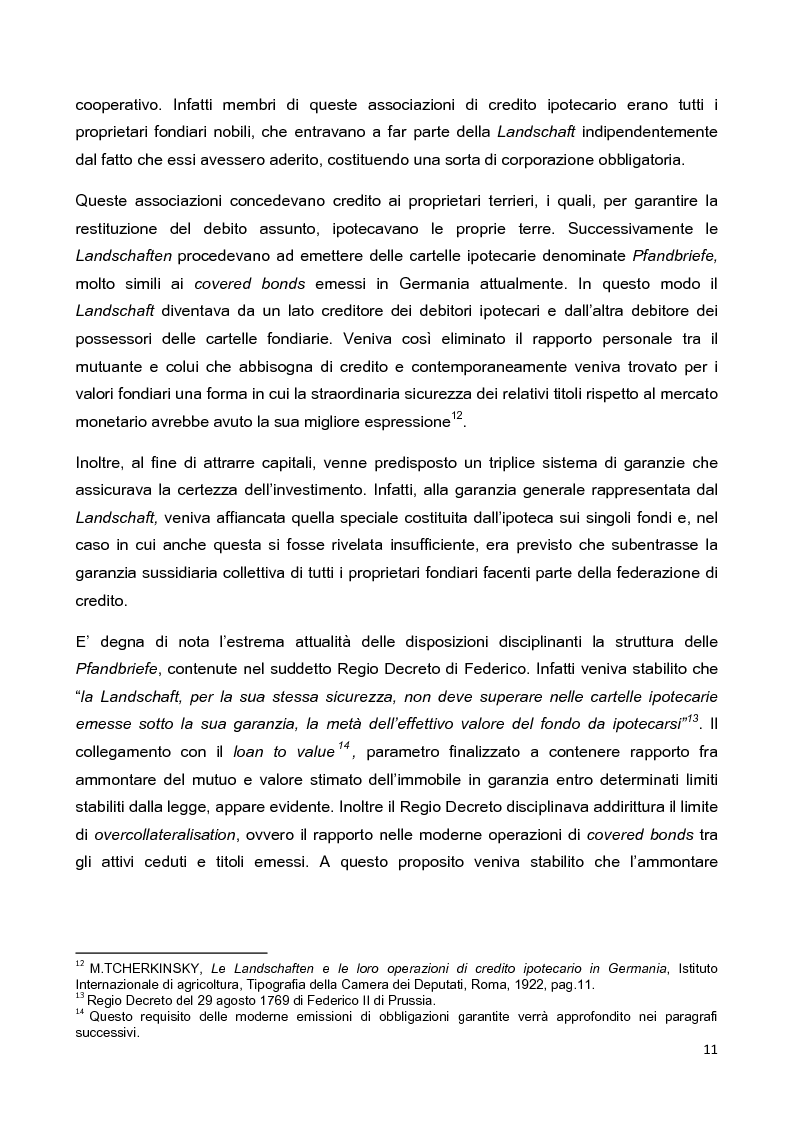 Anteprima della tesi: La disciplina delle obbligazioni bancarie garantite in Italia ed in Inghilterra: due esperienze giuridiche a confronto, Pagina 6