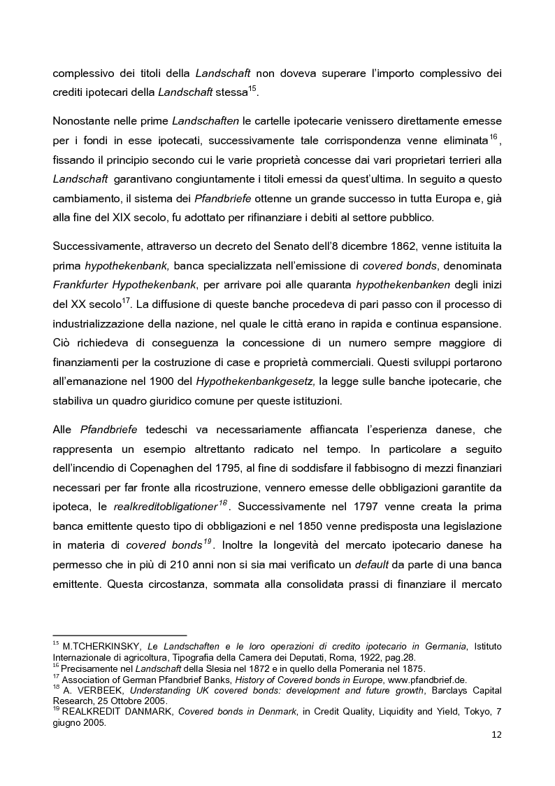 Anteprima della tesi: La disciplina delle obbligazioni bancarie garantite in Italia ed in Inghilterra: due esperienze giuridiche a confronto, Pagina 7