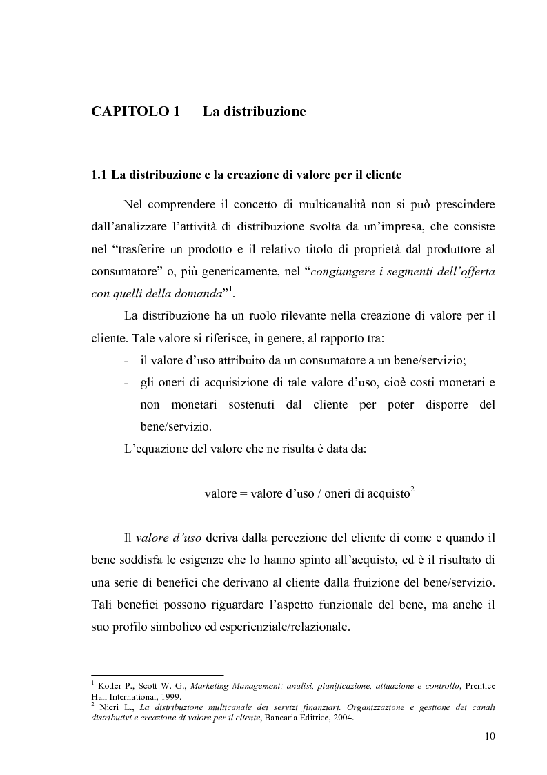 Anteprima della tesi: La multicanalità in un'azienda di telecomunicazioni come strumento di CRM, Pagina 6