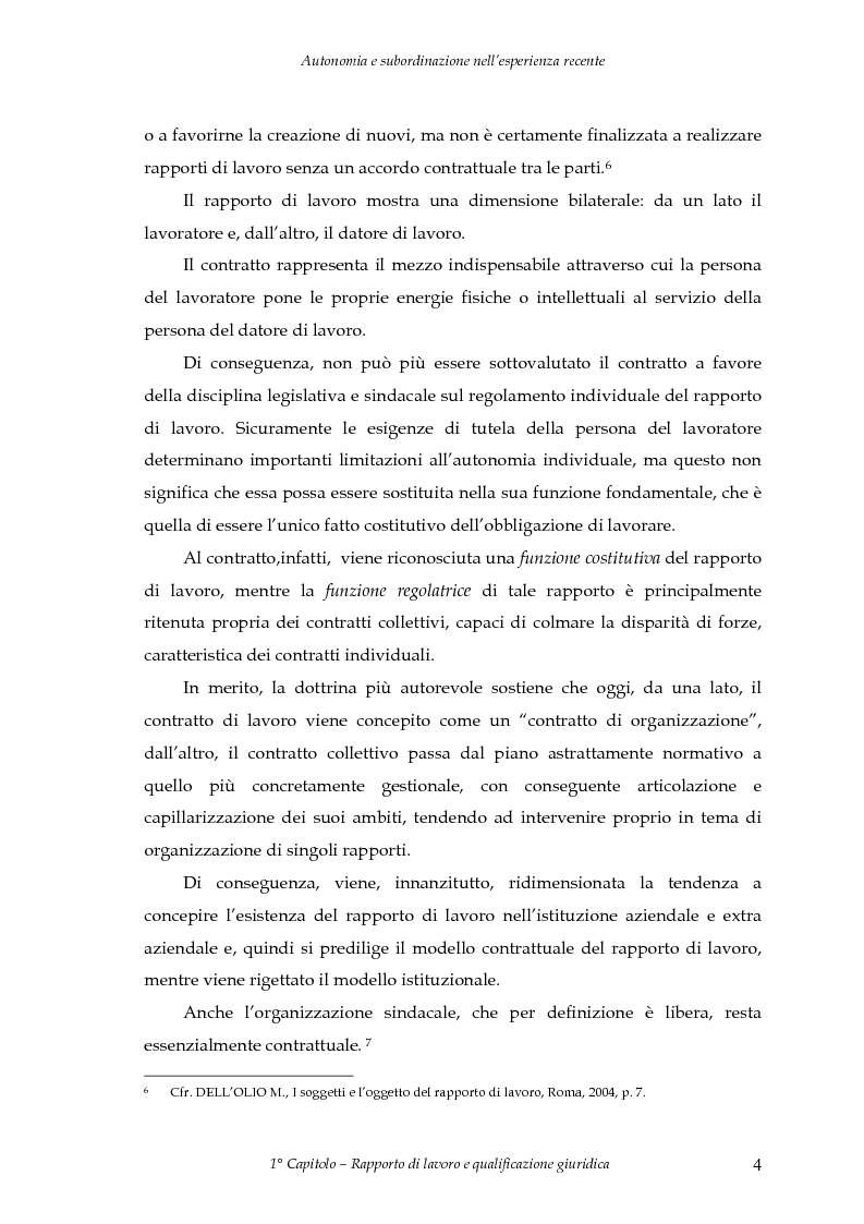 Anteprima della tesi: Autonomia e subordinazione nell'esperienza recente, Pagina 8