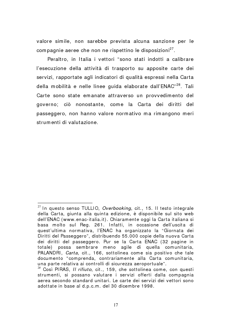 Anteprima della tesi: Negato imbarco, cancellazione del volo e ritardo nel trasporto aereo di persone, Pagina 15