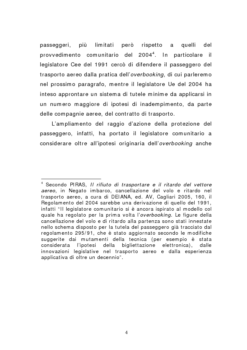 Anteprima della tesi: Negato imbarco, cancellazione del volo e ritardo nel trasporto aereo di persone, Pagina 2