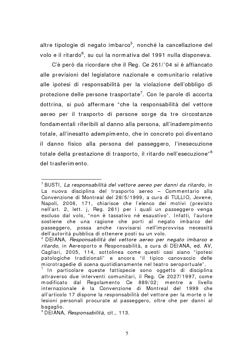Anteprima della tesi: Negato imbarco, cancellazione del volo e ritardo nel trasporto aereo di persone, Pagina 3
