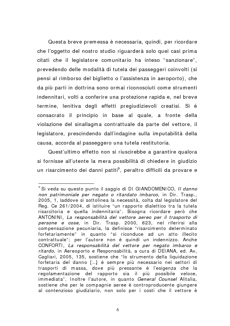 Anteprima della tesi: Negato imbarco, cancellazione del volo e ritardo nel trasporto aereo di persone, Pagina 4